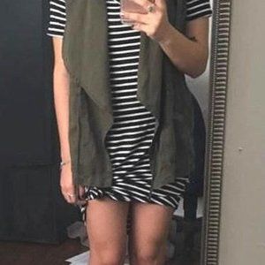 LA Hearts Striped Midi Dress